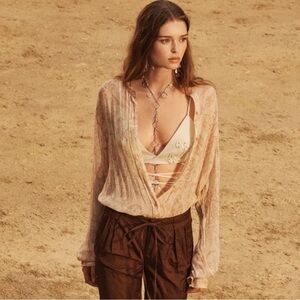 ZARA PRINTED BLOUSE LIMITED EDITION